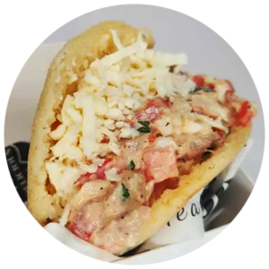 Arepa de Atún y Queso Blanco