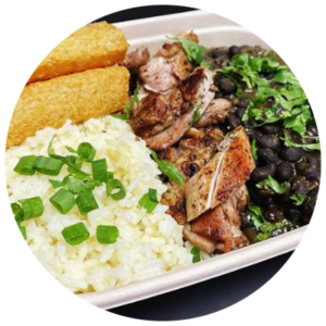 Platillo de pollo asado